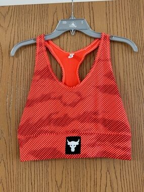 Under Armour Red Striped Racerback Sports Bra